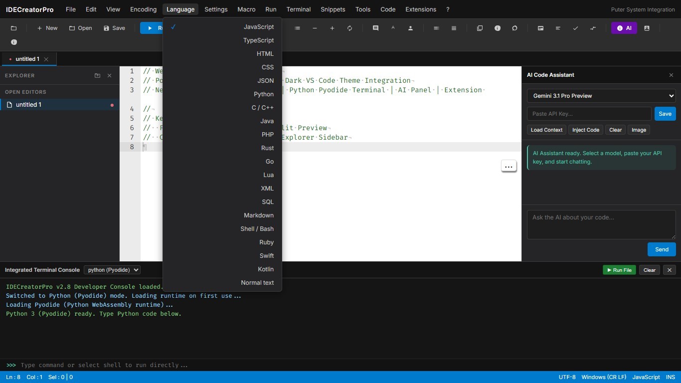 IDEcreatePro 2.8 preview 5