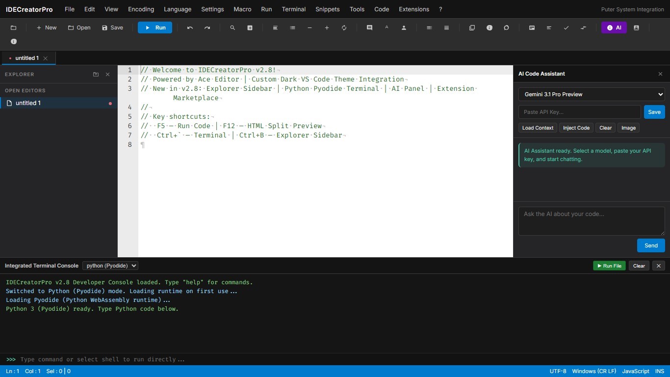 IDEcreatePro 2.8 preview 1