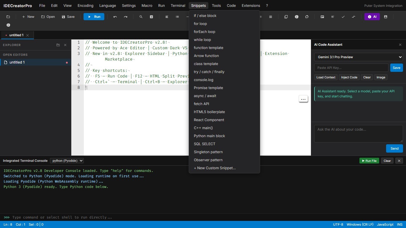 IDEcreatePro 2.8 preview 4