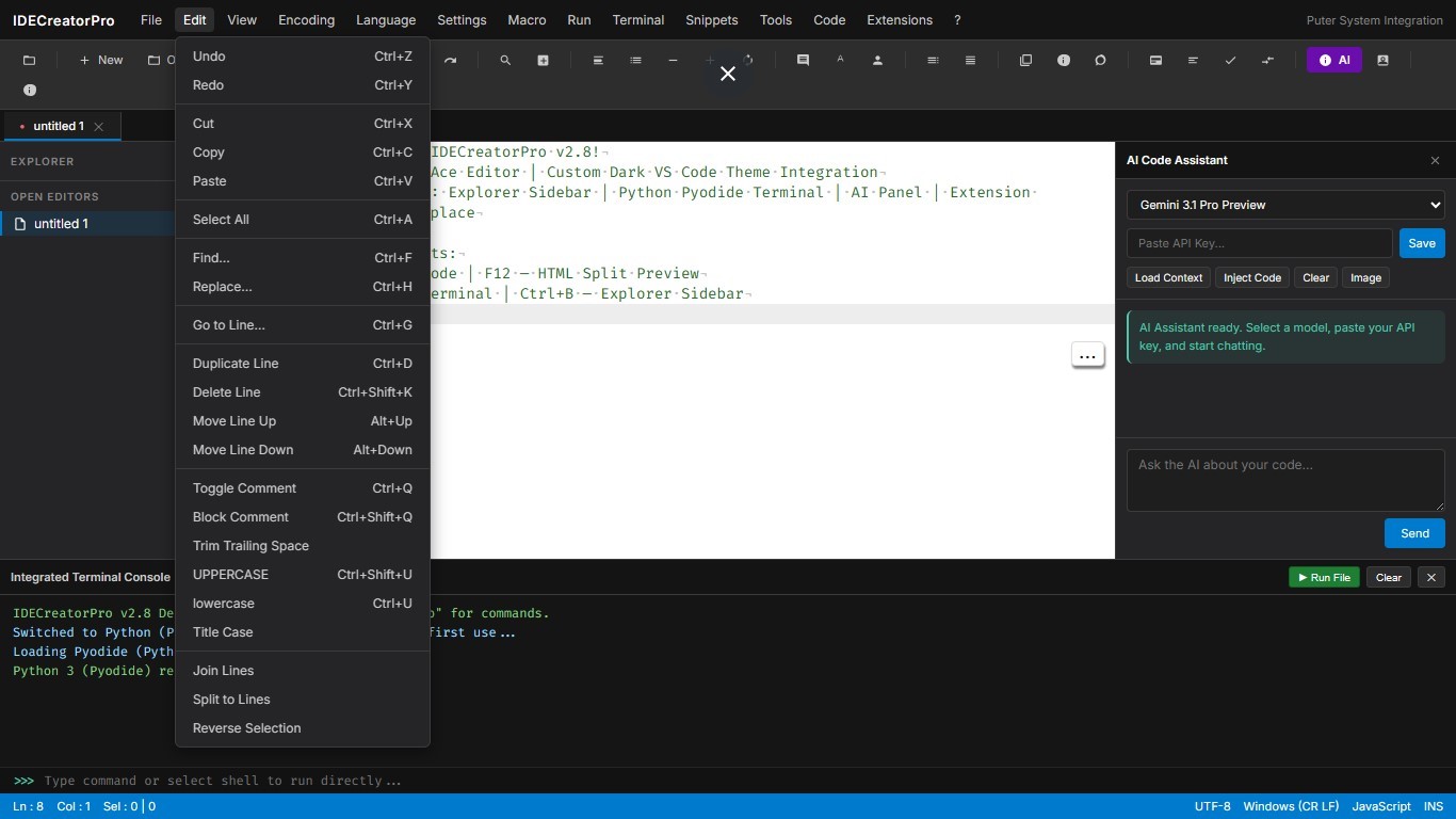 IDEcreatePro 2.8 preview 7