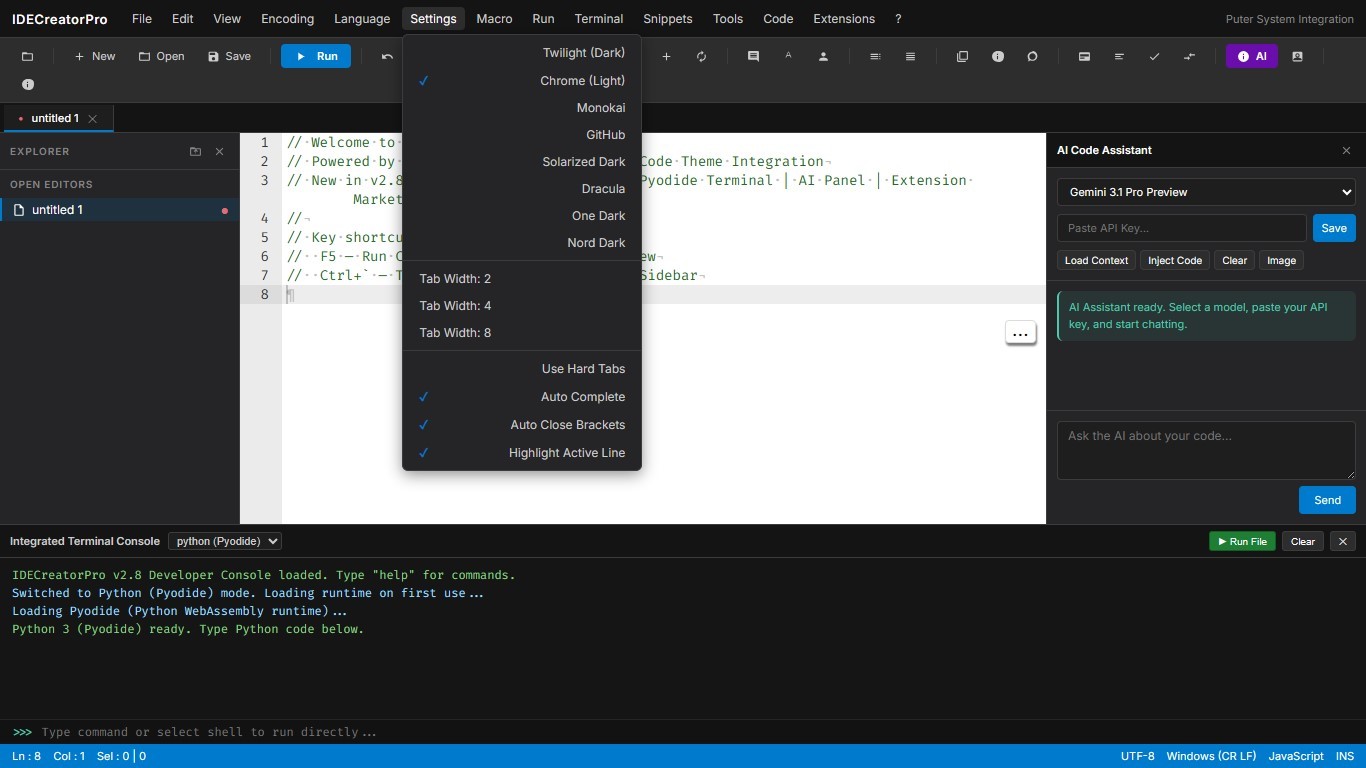 IDEcreatePro 2.8 preview 2