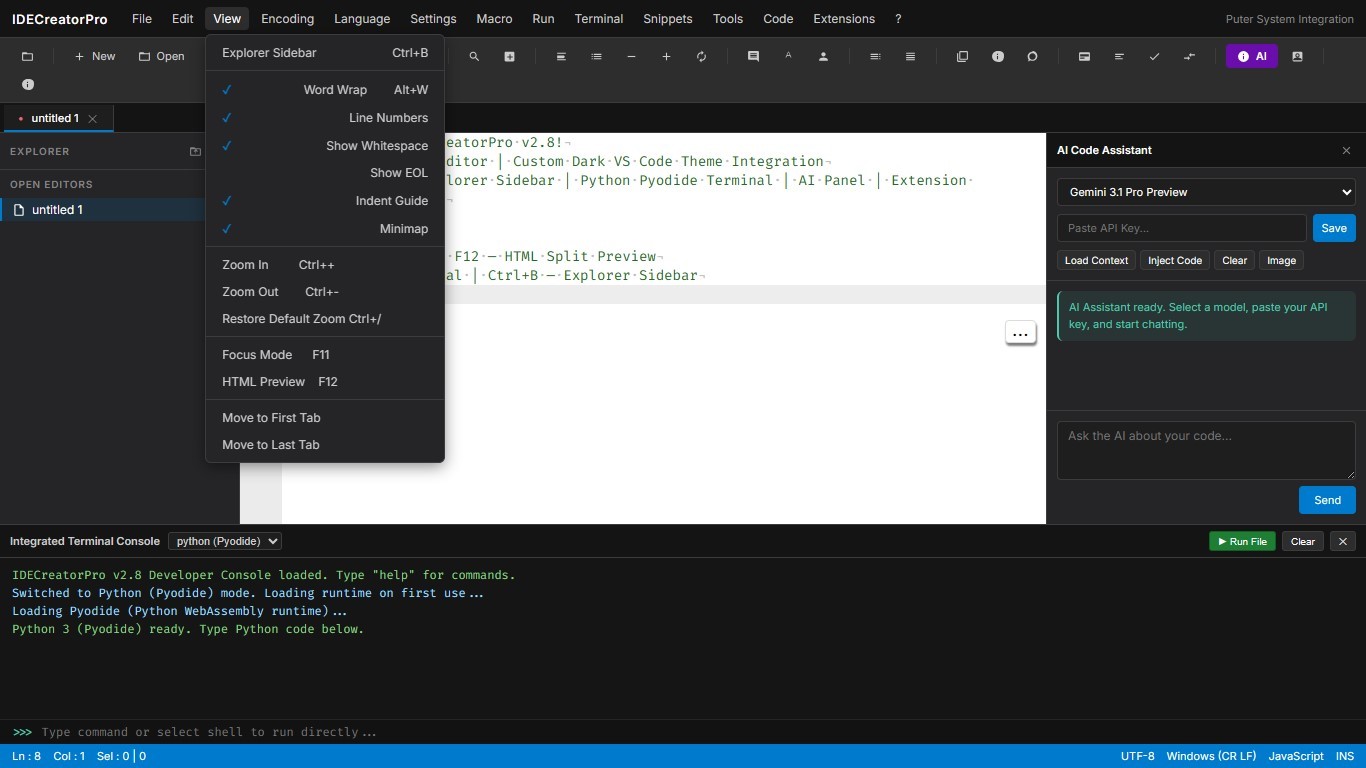 IDEcreatePro 2.8 preview 6